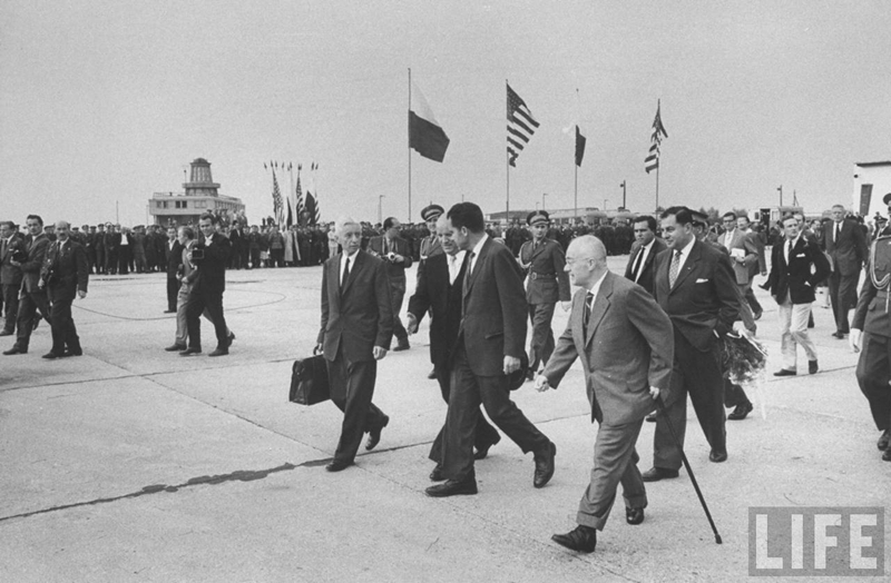 Lotnisko Babice - wizyta Nixona w 1959 (3)