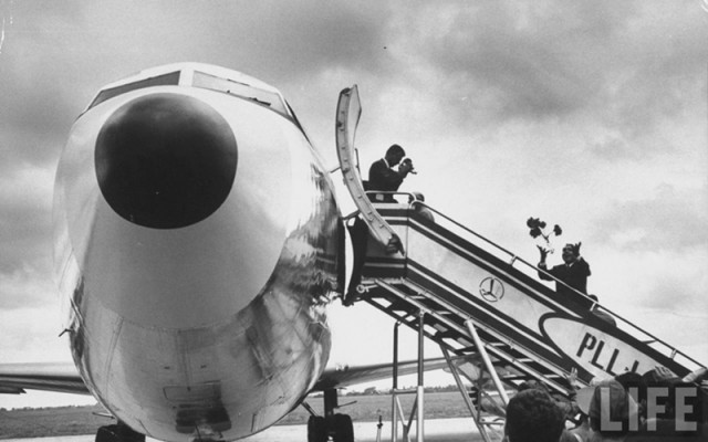 Lotnisko Babice - wizyta Nixona w 1959 (4)