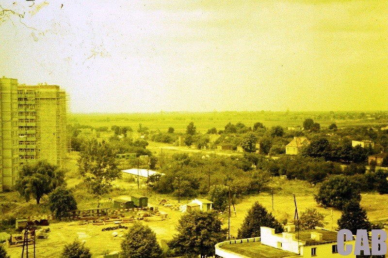 Widok na teren Hali Wola 1977/78