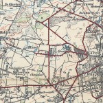 Mapa topograficzna okolic Warszawy - fragment