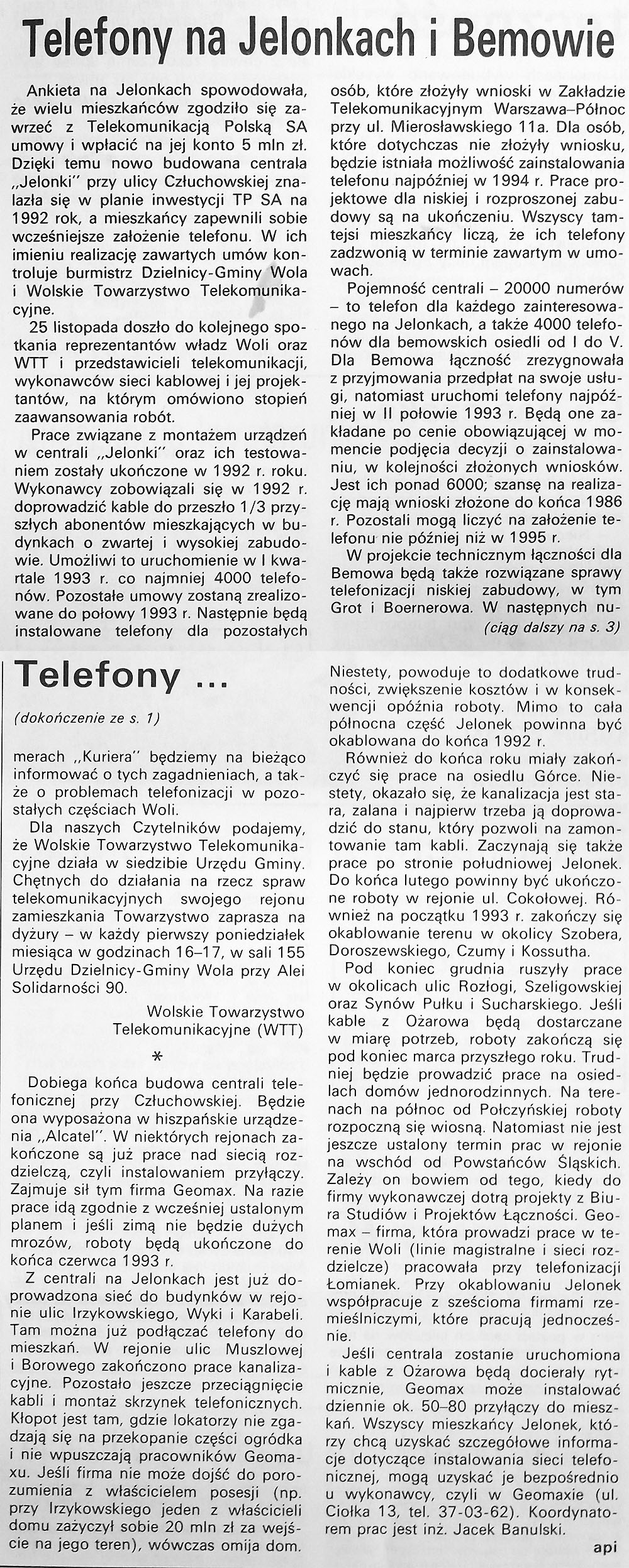 Kurier Wolski 2(5)/1992