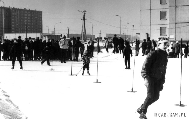 Zima na Bemowie Lotnisku - lata 80.