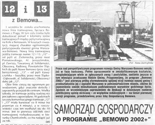 Otwarcie linii tramwajowej na Nowe Bemowo