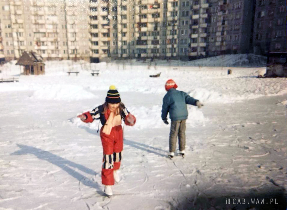 Zima przy ul. Kędzierskiego - lata 80.