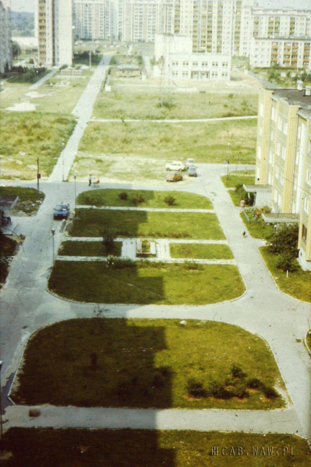 Widok na Park Górczewska – lata 80.